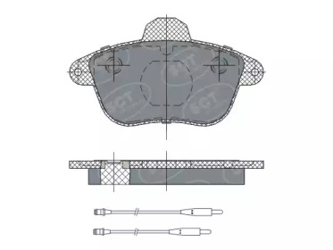 SCT GERMANY sp295pr -  Комплект тормозных колодок, дисковый тормоз
